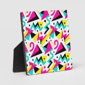 Plaque Photo 80s Memphis Geometric Pattern (Recto)