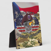 Plaque Photo 82e division aérienne Vétéran afghan (Côté)