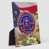 Plaque Photo 82e division aéroportée (Côté)