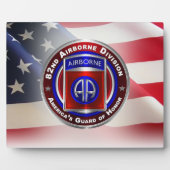 Plaque Photo 82e division aéroportée (Devant)