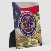 Plaque Photo 82e division aéroportée (Côté)