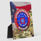 Plaque Photo 82e division aéroportée (Côté)