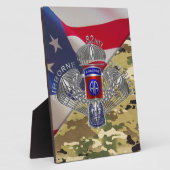 Plaque Photo 82e division aéroportée (Côté)