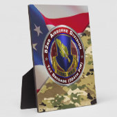 Plaque Photo 82e division aéroportée 1re brigade (Côté)