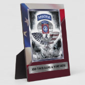 Plaque Photo 82e division aéroportée Vétéran (Côté)