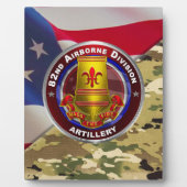 Plaque Photo 82e division aéroportéeBrigade d'artillerie (Devant)