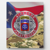 Plaque Photo 82e Ranger de division aéroportée (Devant)