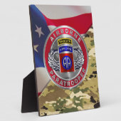 Plaque Photo 82e Ranger de division aéroportée (Côté)