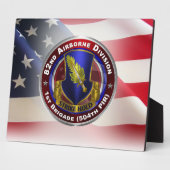 Plaque Photo 82nd Airborne Division 1st Brigade (Côté)