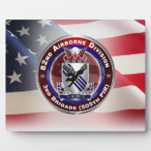Plaque Photo 82nd Airborne Division 3rd Brigade (Devant)