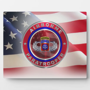 Plaque Photo 82nd Airborne Division Airborne Ranger