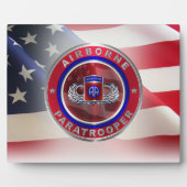 Plaque Photo 82nd Airborne Division Paratrooper (Devant)