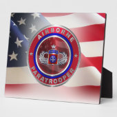 Plaque Photo 82nd Airborne Division Senior Paratrooper (Côté)