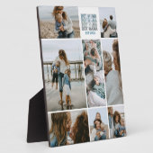 Plaque Photo 8 Boy Mama Custom Photo Collage (Côté)