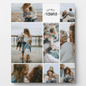 Plaque Photo 8 Custom Photo Collage Best Mom Ever  (Devant)