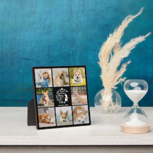 Plaque Photo 8 Photo Collage Animaux de compagnie Chien Perte S