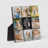Plaque Photo 8 Photo Collage Animaux de compagnie Chien Perte S (Recto)