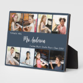 Plaque Photo 8 Photo Collage Music Teacher Appreciation Gift (Côté)