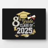 Plaque Photo 8e Classe De 2025 Graduate Graduation (Devant)