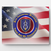 Plaque Photo 8e division d'infanterie "PATHFINDER" (Devant)