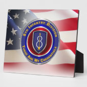 Plaque Photo 8e division d'infanterie "PATHFINDER" (Côté)