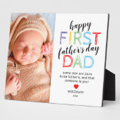 Plaque photo 8x10 1ère Fête des pères (Côté)