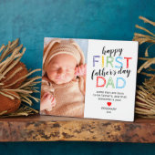 Plaque photo 8x10 1ère Fête des pères (Côté)