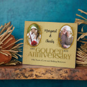 Plaque Photo 8x10 Golden 50th Mariage Anniversary Photo (Côté)