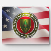 Plaque Photo 91e division d'entraînement (Devant)