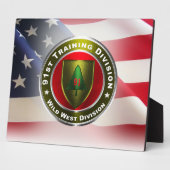 Plaque Photo 91e division d'entraînement (Côté)