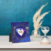 Plaque Photo 9e anniversaire de mariage Couleur Lapis Lazuli    (Insitu)
