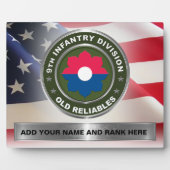 Plaque Photo 9e division d'infanterie (Devant)