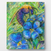 Plaque Photo A Bee & Forget-me-not Flowers (Devant)
