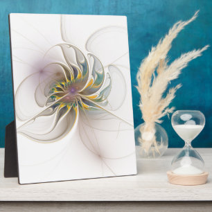 Plaque Photo A colorful fractal ornament. Abstract Flower art