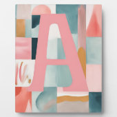 Plaque Photo A in Pink AI art (Devant)