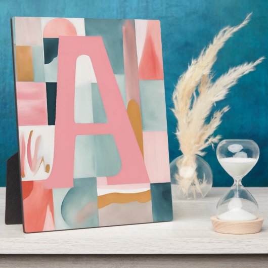 Plaque Photo A in Pink AI art (Côté)