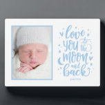 Plaque Photo À La Lune Et À L'Arrière Cadre photo COULEUR ÉDITA<br><div class="desc">Personnalisez simplement votre texte et vos photos et créez un cadeau unique pour vous-même ou pour quelqu'un que vous aimez ! Arrière - plan,  texte et illustration peuvent être changés en n'importe quelle couleur de votre choix !</div>