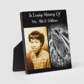 Plaque Photo À la Mémoire Affectueuse De (Recto)