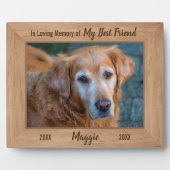 Plaque Photo À la Mémoire Affectueuse - Photo de Sympathie Mémo (Devant)