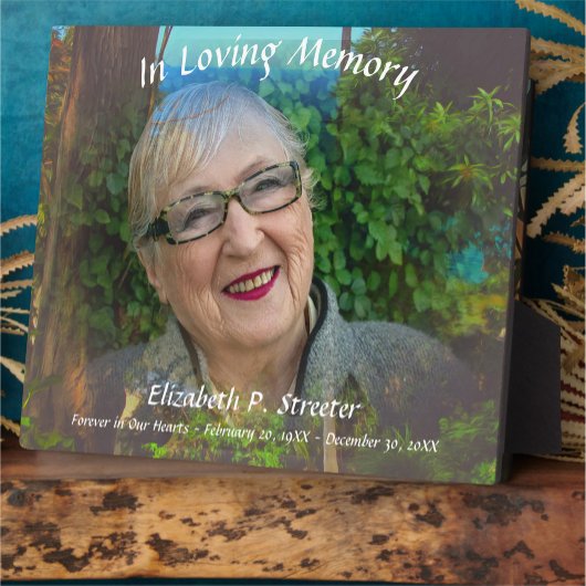 Plaque Photo À la mémoire aimante 1017