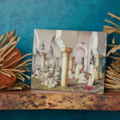 Plaque Photo À la prière dans la mosquée, 1884 (Côté)