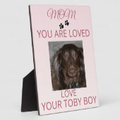 Plaque Photo A Loving Message From Your Fur-Kid (Côté)