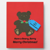 Plaque Photo À ma chère petite-fille à Noël (Devant)