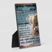 Plaque Photo À ma fille Drôle cadeau | Famille présente (Côté)