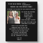 Plaque Photo À mon ami (Devant)