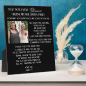 Plaque Photo À mon ami (Côté)