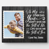 Plaque Photo À Mon Autre Père Appréciation Personnalisée Nom &  (Devant)