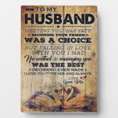 Plaque Photo À mon Décor de mari | Anniversaire présent (Devant)