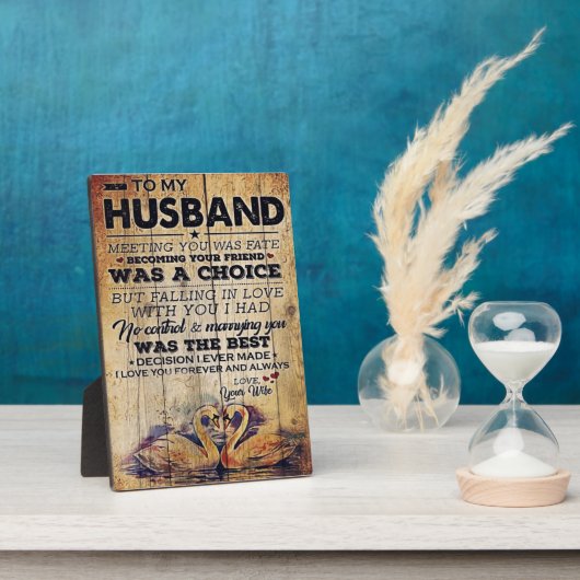 Plaque Photo À mon Décor de mari | Anniversaire présent (Côté)
