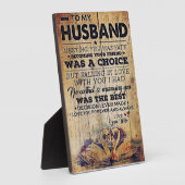 Plaque Photo À mon Décor de mari | Anniversaire présent (Côté)